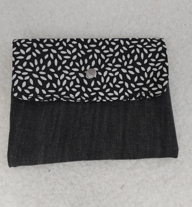 Pochette /porte monnaie upcyclée "JEAN"