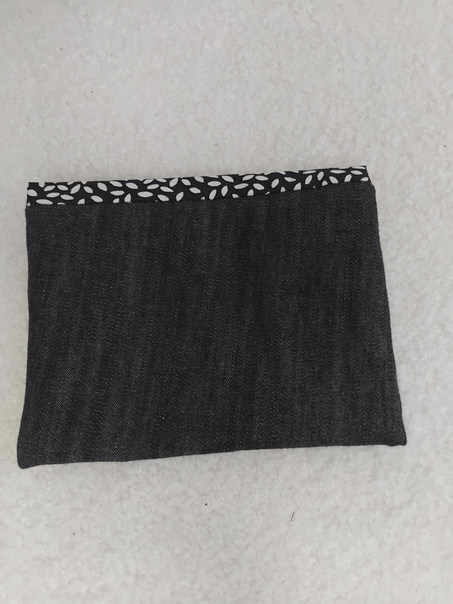 Pochette /porte monnaie upcyclée "JEAN"
