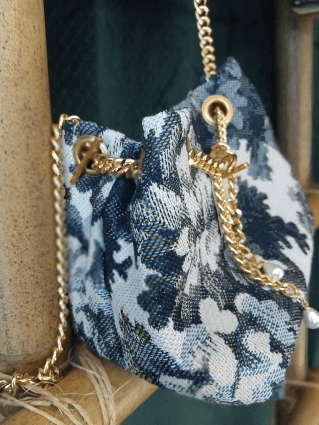 Mini sac FLEUR BLEUE