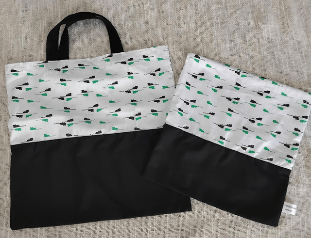 Ensemble tote bag + pochon Garçon 