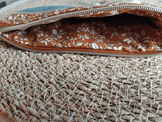 Trousse upcyclée CHAMPETRE