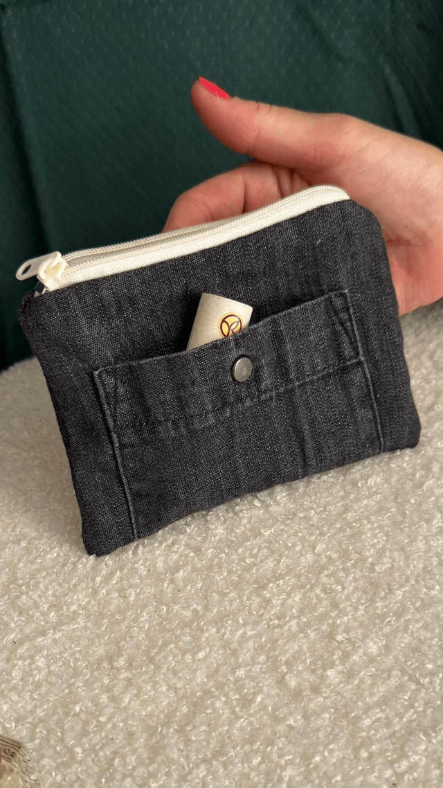Porte monnaie upcyclé "JEAN"