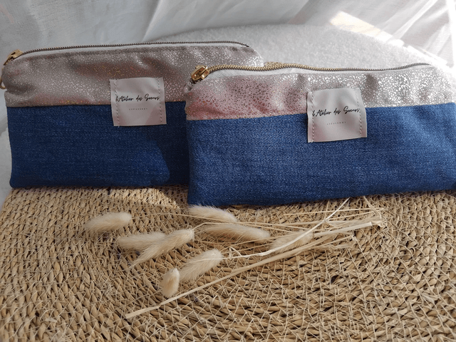Trousse upcyclée OR