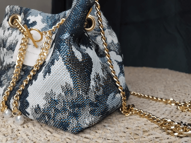 Mini sac FLEUR BLEUE