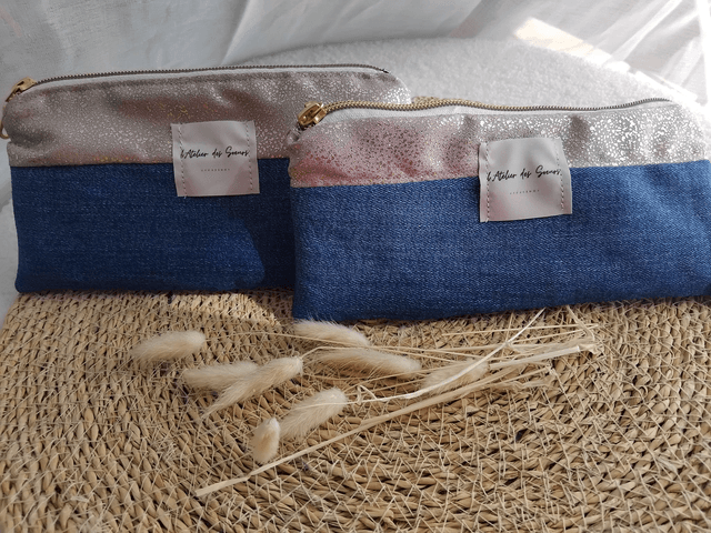 Trousse upcyclée OR